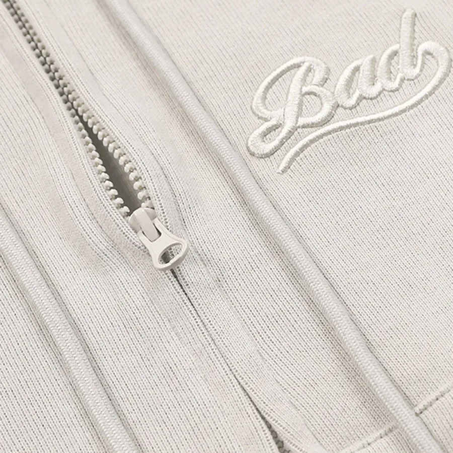 Áo Khoác Nữ Badblood Beyond Soft Zip Up Hoodie Cream Màu Kem Size