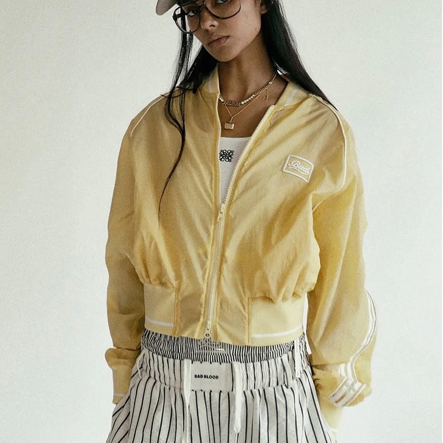 Áo Khoác Nữ Badblood Billy SS Track Jacket Lemon Yellow W