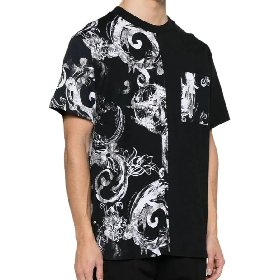 Áo Thun Nam Versace Contrast J Pocket T-shirt 76GAH611 JS287