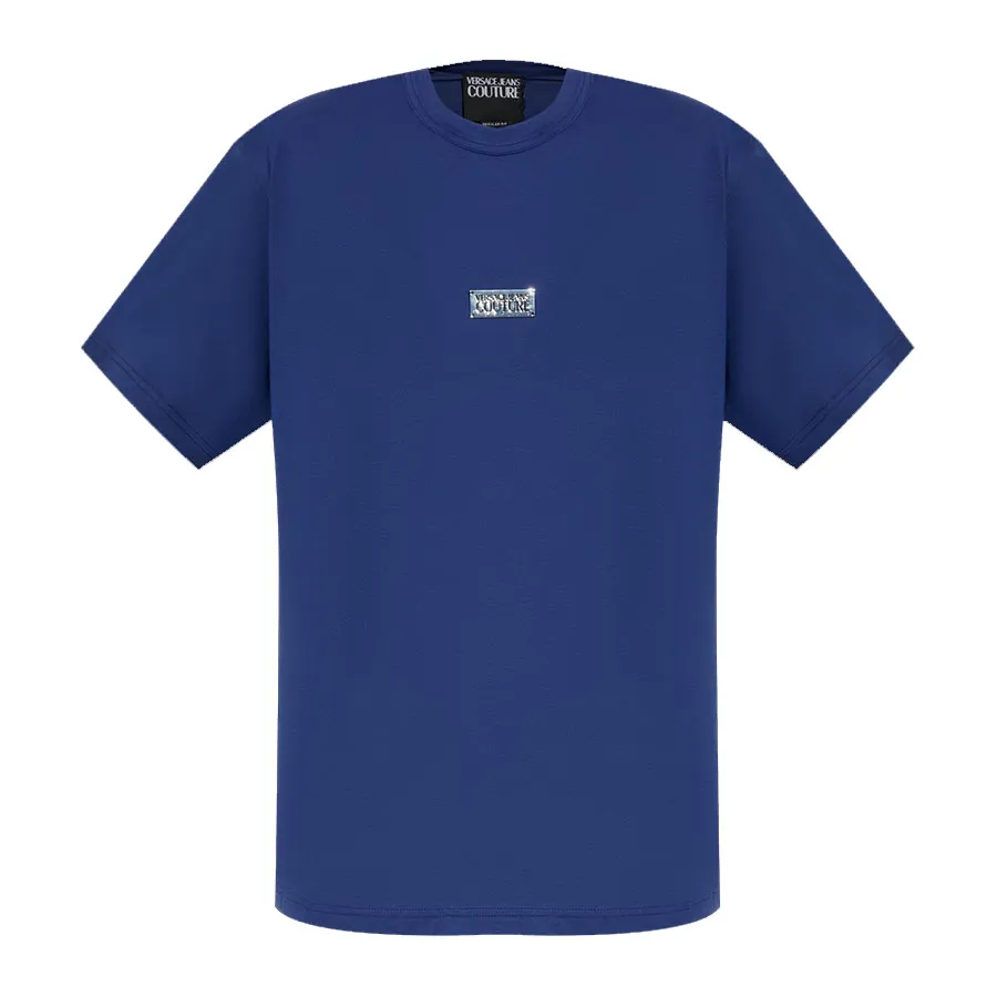 Tシャツ・カットソー VERSACE JEANS COUTURE Men T-shirt Blue 77GAHL02CJ01L 238 Versace Jeans Couture Regular Fit T Shirt Navy | Mainline