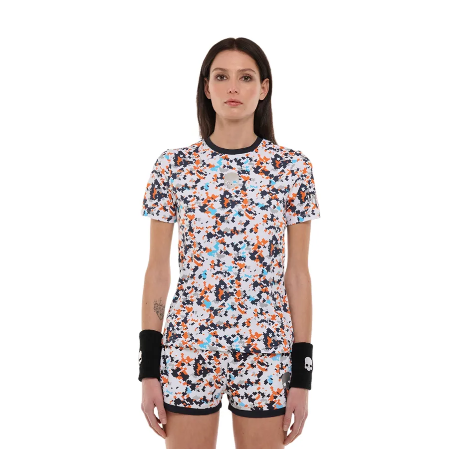 Áo Thun Nữ Hydrogen Pickleball Camo Pixel Tech T-Shirt TT1007-L76 Phối Màu Size XS