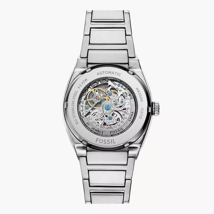 Đồng Hồ Nam Fossil Everett Automatic Stainless Steel Watch ME3220