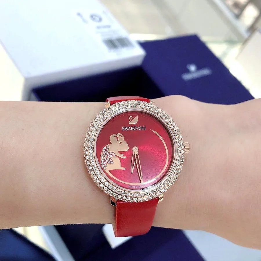 Đồng Hồ Nữ Swarovski Crystal Frost Red Women