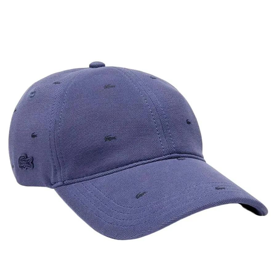 Mũ Lacoste Crocodile Print Cotton Pickleball RK4708-51-USU Màu Tím
