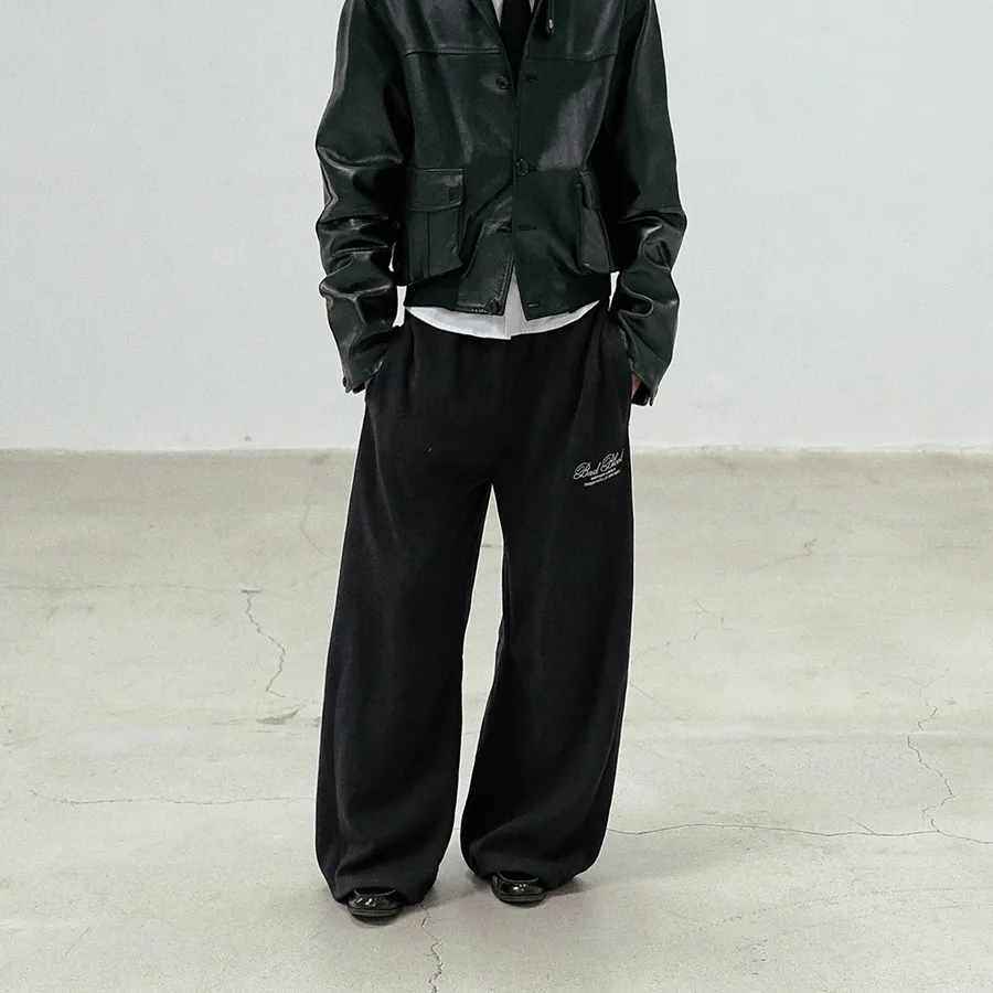 ★BADBLOOD★ Classic Logo Bermuda Pants Black w-srt24-070 bda56cf6384359798dcbc12616f746