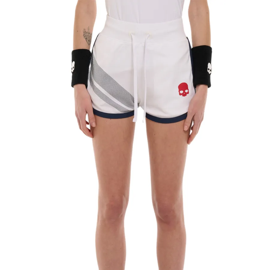 Quần Short Nữ Hydrogen Sport Stripes Tech Pickleball TS1005-315 Màu Trắng Size XS