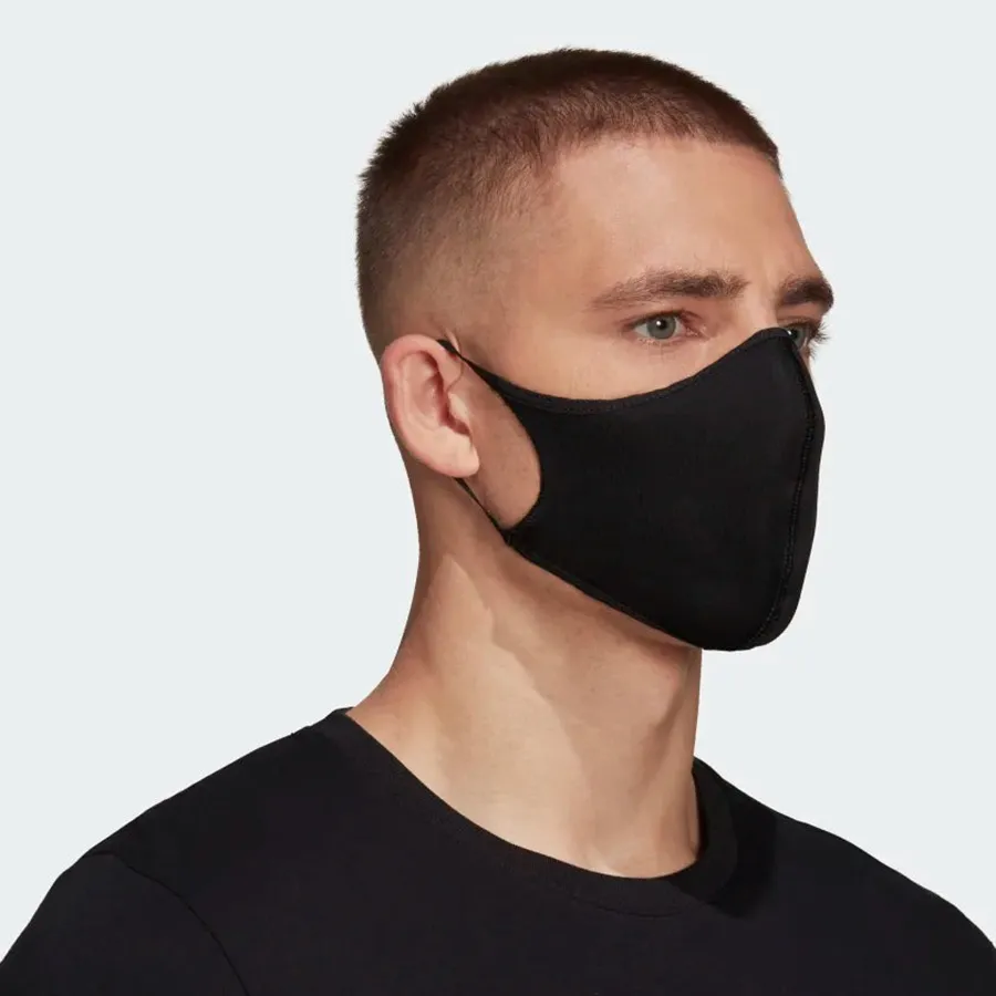 Adidas Originals Adidas Mund Maske Adidas Mundschutz Mund Nasen Maske Adidas Schwarz Oeko Tex Seide