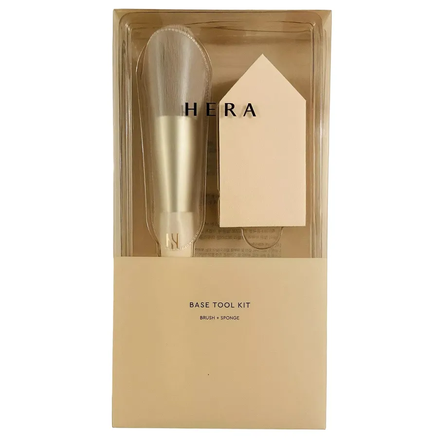 Set Cọ Má Và Mút Tán Hera Base Tool Kit Brush Puff 2 Món