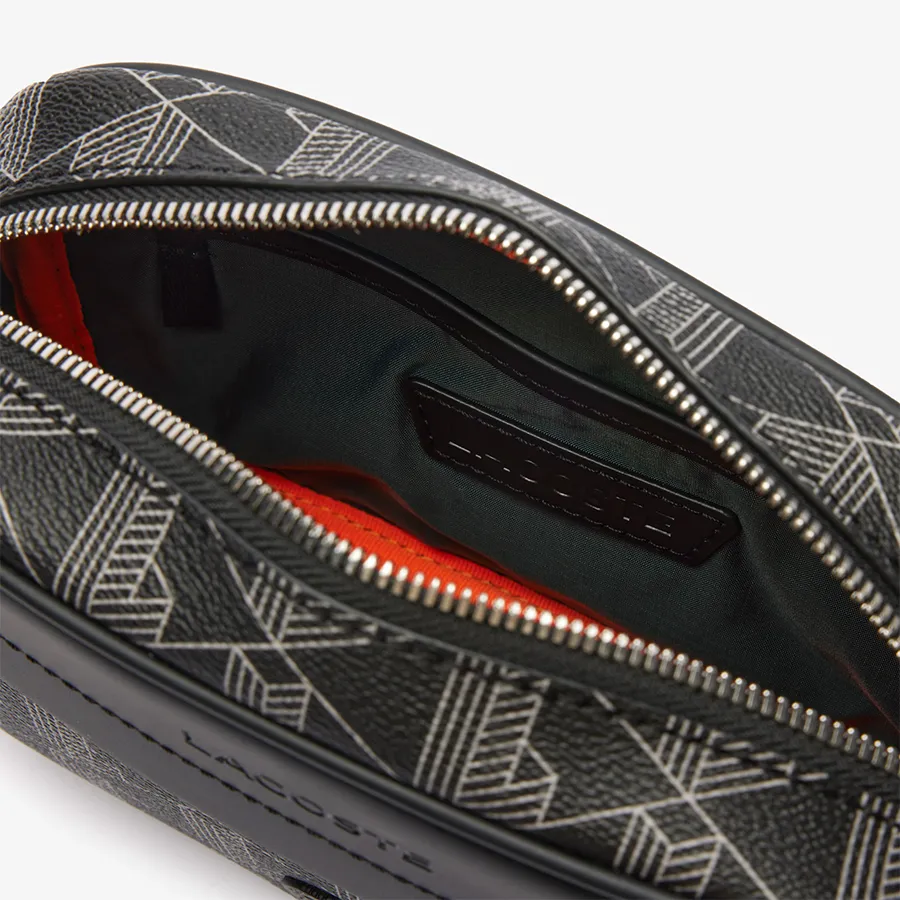 Túi Đeo Chéo Nam Lacoste The Blend Small Monogram Canvas Crossbody