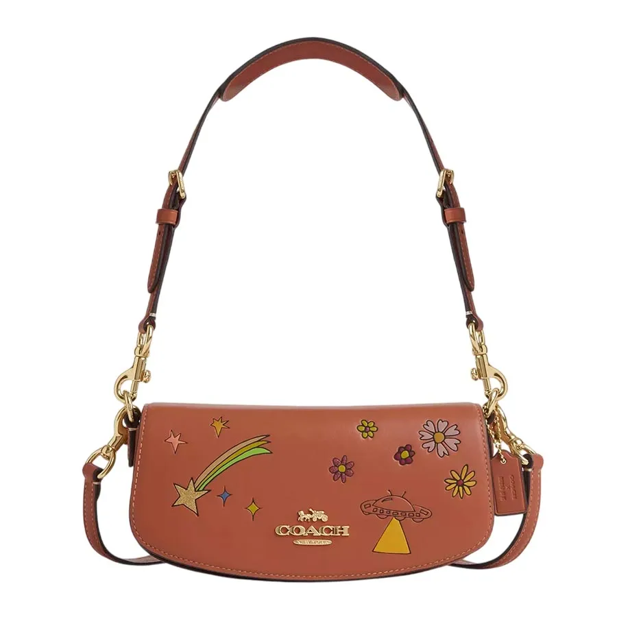 Túi Đeo Vai Nữ Coach X Observed By Us Andrea Small Shoulder Bag CU375 Màu Cam Nâu