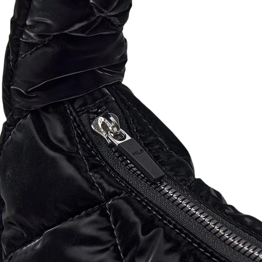 ★MLB Korea★ Curve Padded Hobo Bag NY Black 3ABQL064N-50BKS Túi Đeo Vai Nữ MLB Korea Curve Padded Hobo Bag New York