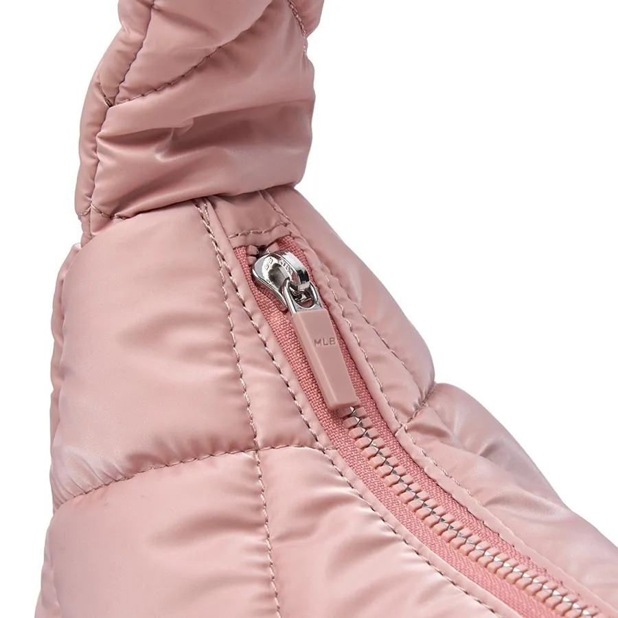★MLB Korea★ Curve padded hobo bag BOS DCream 3ABQL064N-43C Túi MLB Korea Curve Padded Hobo Bag Boston Red Sox Cream