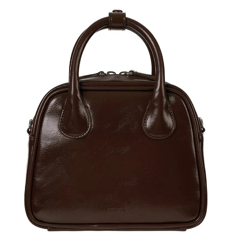 Túi Xách Tay Nữ Stand Oil Momo Bag Mini Maron Màu Nâu Hạt Dẻ