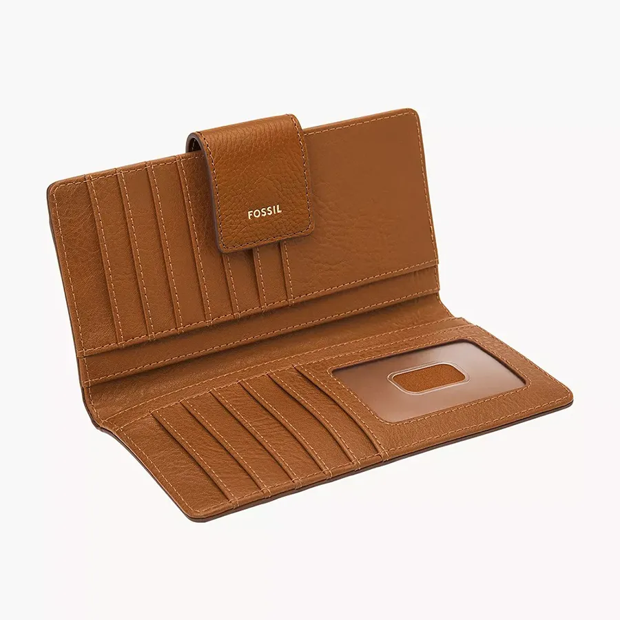 Ví Nữ Fossil Logan Rfid Tab Clutch SL7830216 Màu Nâu