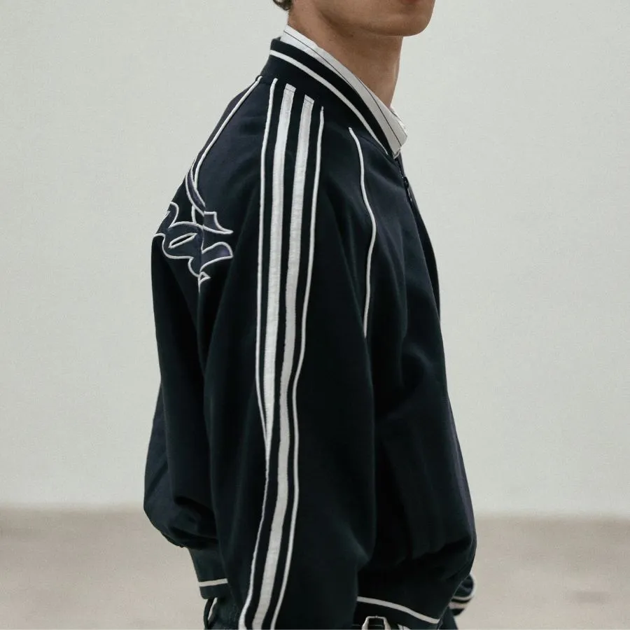 ジャケット BADBLOOD Billy Jersey Windbreaker Navy w-jkt24-026 Áo Khoác Badblood Billy Jersey Windbreaker W-JKT24 026 Màu