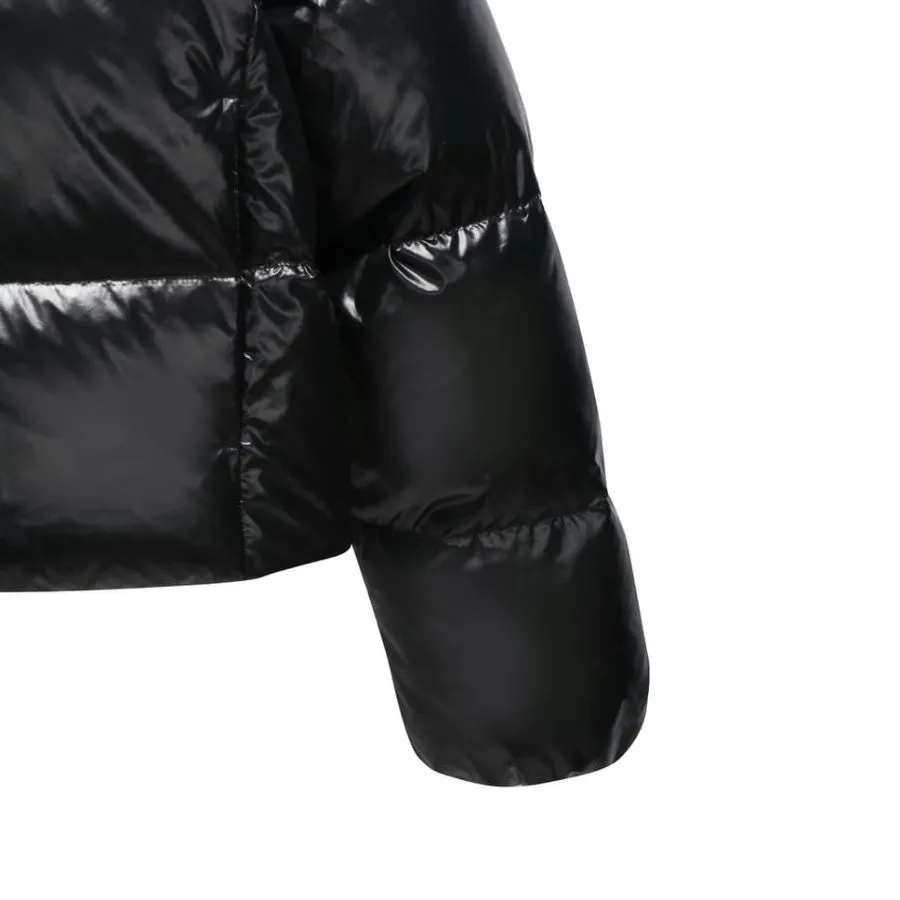Áo Khoác Nữ MLB Women's Crop Glossy Curve Padding New York