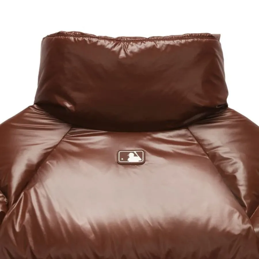 ジャケット MLB Women's Crop Glossy Curve Padding BOS DCream 3FDJB2046-4 Áo Khoác Nữ MLB Women's Crop Metal Glossy Curve Padding New