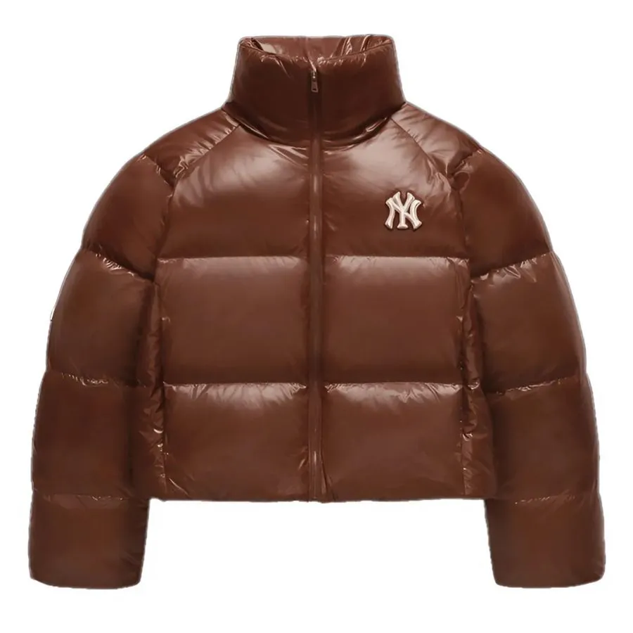 Áo Khoác Nữ MLB Women's Crop Glossy Curve Padding New York