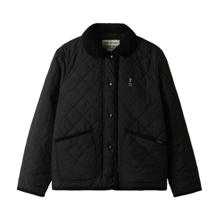 Áo Khoác Nữ WHOAU Steve Quilting Jacket WHJJE4913F Màu Đen