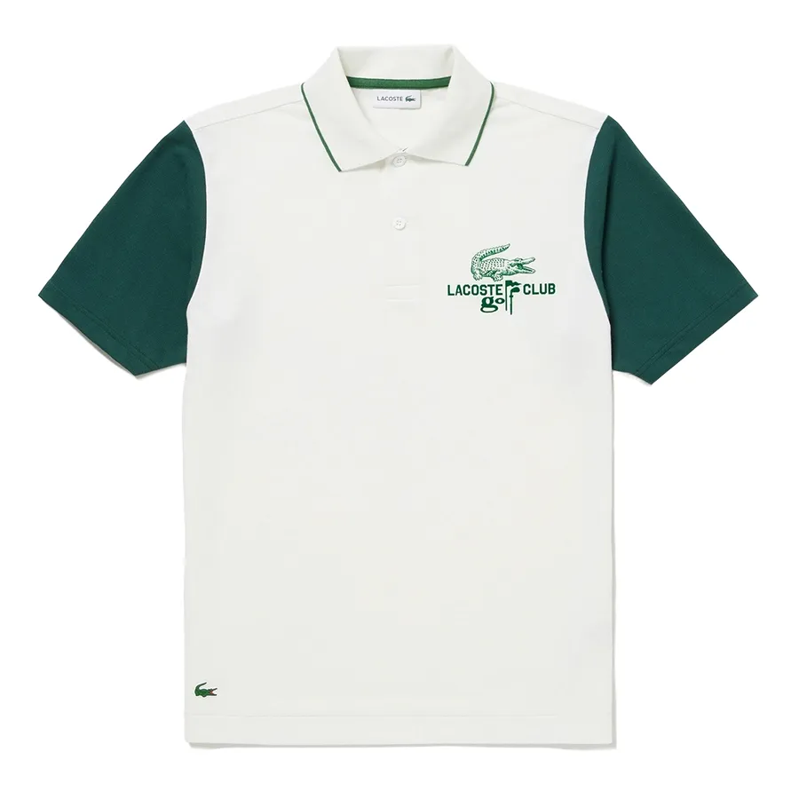 Áo Polo Nam Lacoste Classic Fit Crewmax Blend Club Polo Shirt PH039LJ-132 Màu Trắng Phối Xanh Size 4