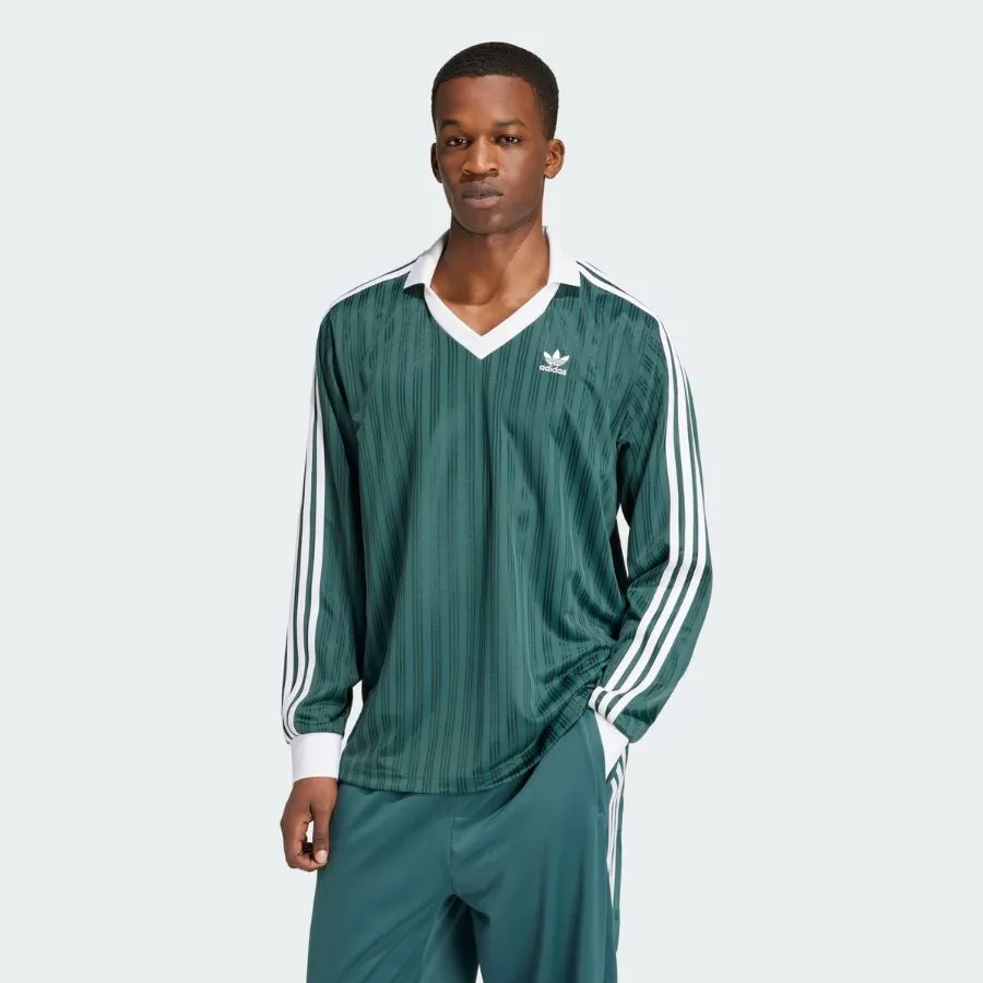Áo Thun Nam Adidas Adicolor Piqué Football Long Sleeve Top T-Shirt IZ2446  Màu Xanh Lá Size S | Vua Hàng Hiệu