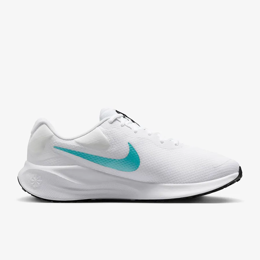 white nike running shoes men's