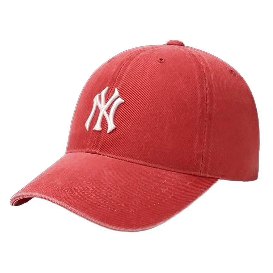 [New Era]★MLB NY WASHED BASIC UNSTRUCTURED BALL CAP New Era] MLB NY Nylon Metal Unstructured Ball Cap Hat Black