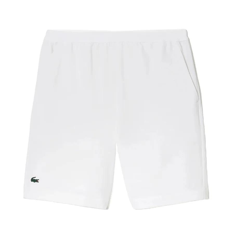 Quần Short Nam Lacoste Tennis Straight Cut Ultra-Dry Technology GH7452-001 Màu Trắng Size 5