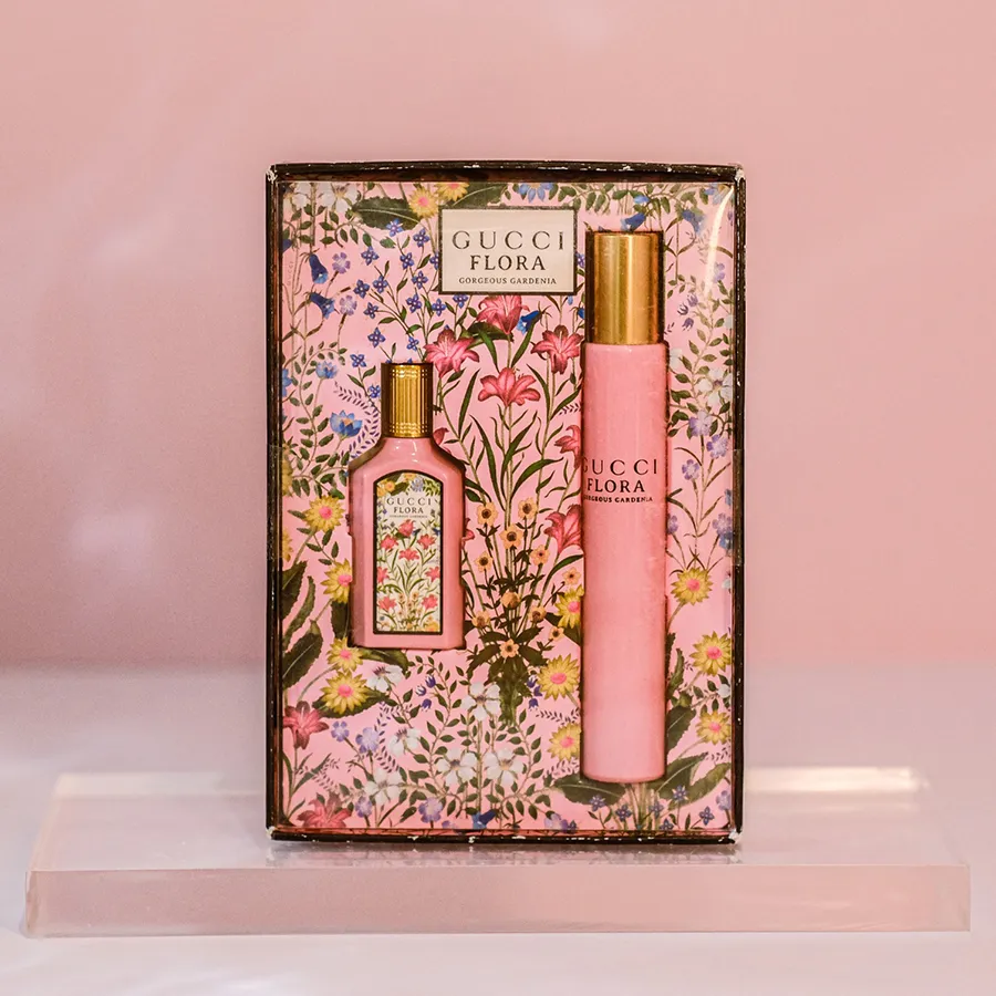 GUCCI 2点SET Set Nước Hoa Nữ Gucci Flora Gorgeous Gardenia EDP Gift Set 2 Món