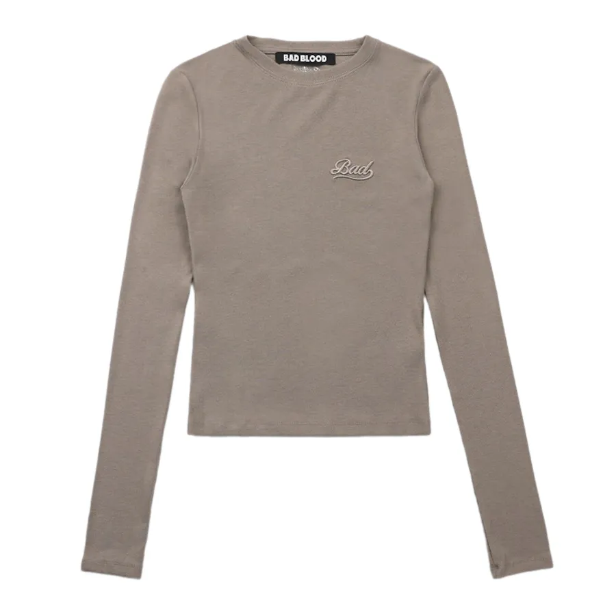 Áo Dài Tay Nữ Badblood Beyond Soft Tobacco W-TEE24-084 Màu Nâu