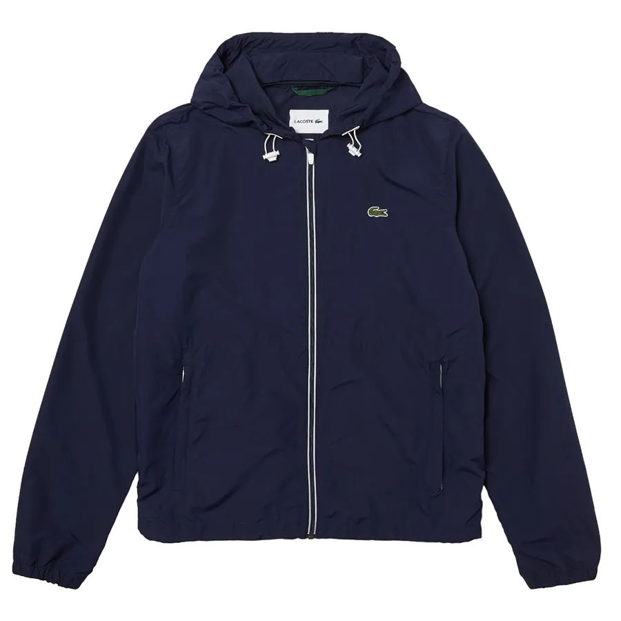 Áo Khoác Nam Lacoste Men's Hooded Zippered Water-Resistant Jacket