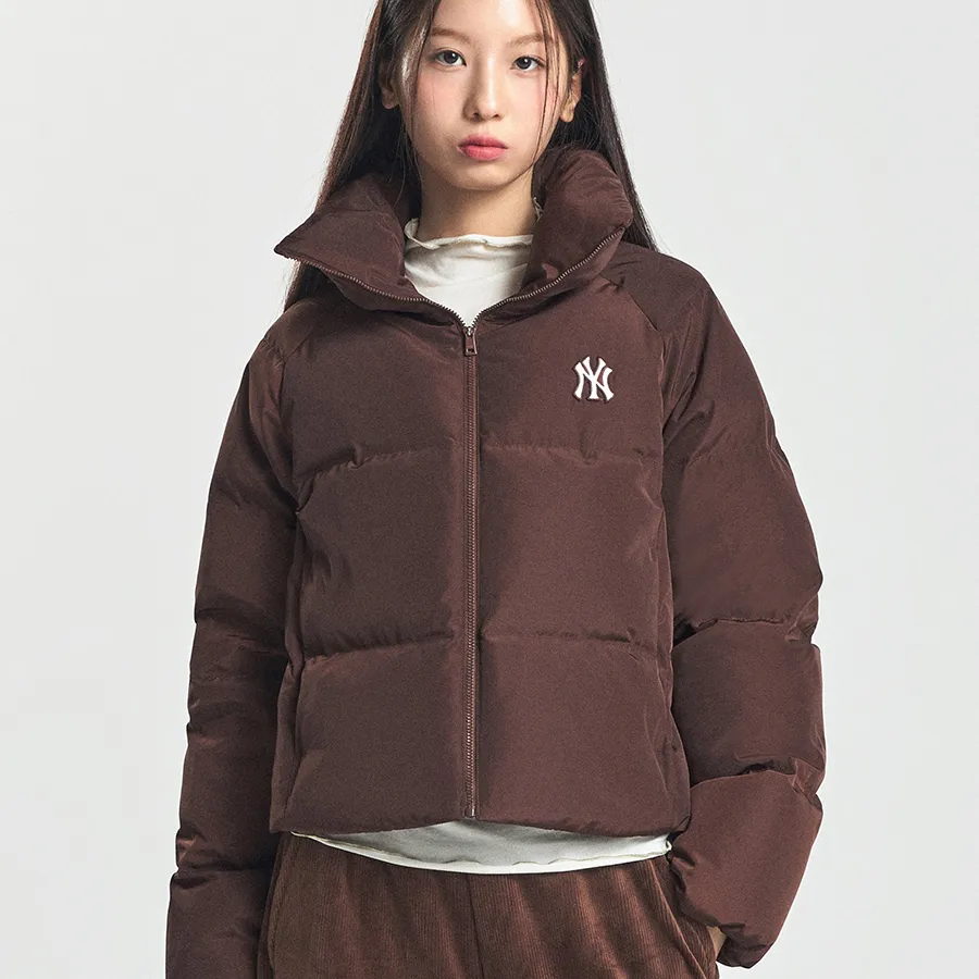 ダウンジャケット・コート MLB Women's Crop Curve Padding NY DBrown 3FDJB1046-50BRD Áo Khoác Nữ MLB Curve New York Yankees 3FDJB1046-50BRD Màu