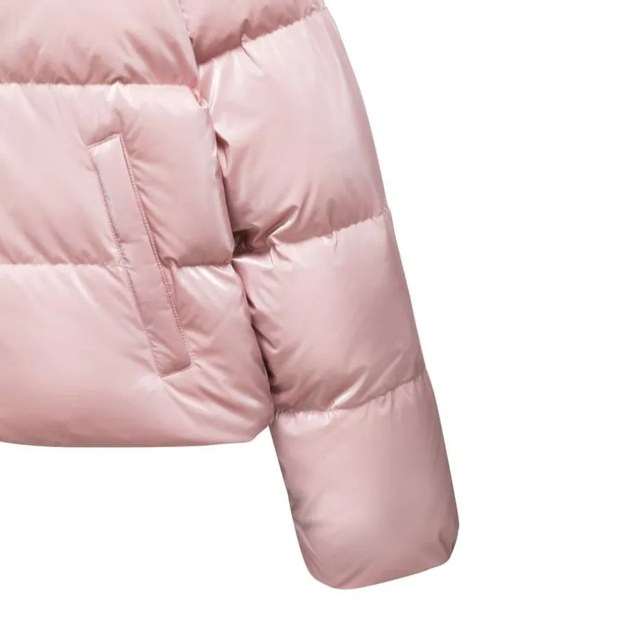 ジャケット MLB Women's Crop Curve Padding BOS DCream 3FDJB1046-43CRD Áo Khoác Nữ MLB Women's Crop Glossy Curve Padding New York