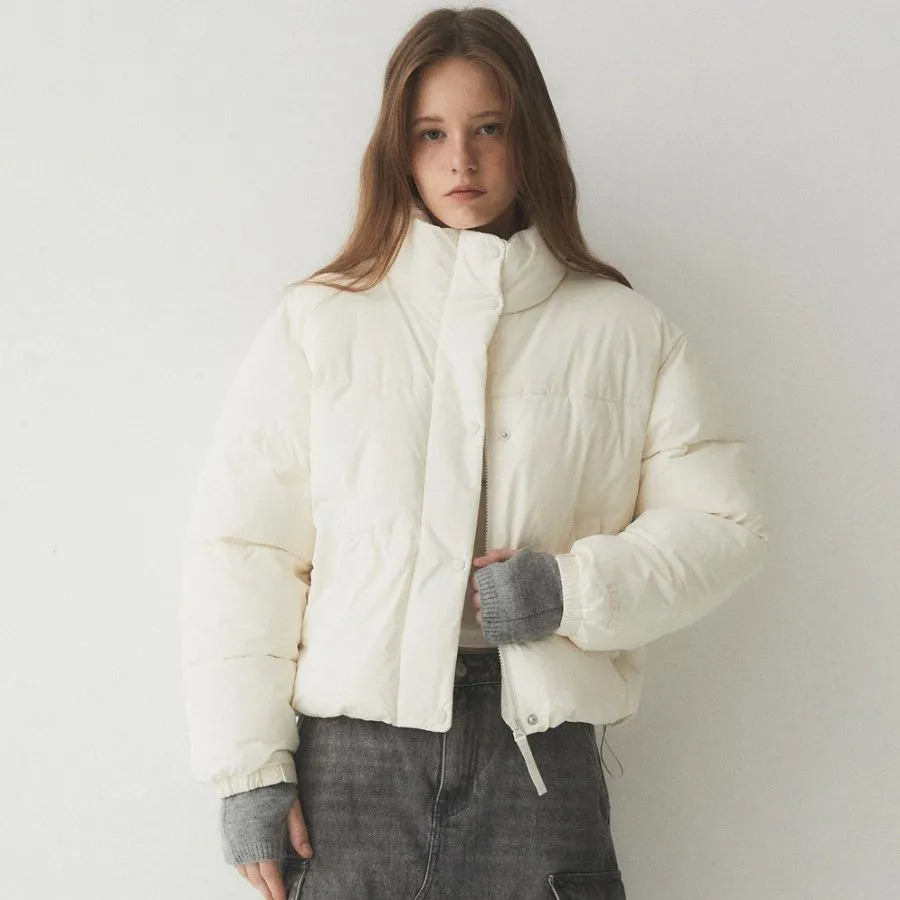 Áo Khoác Nữ WHOAU High Neck Short Puffer Padding WHJPE4V15F