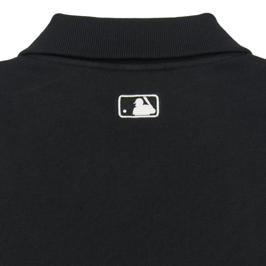 Áo Nỉ Sweater MLB Basic Small Logo Half Zip Sweatshirt New