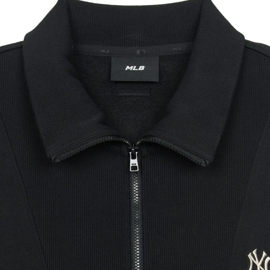 ☆MLB Korea☆ Basic small logo overfit half-zip man to man B ao-ni-sweater-mlb-basic-small-
