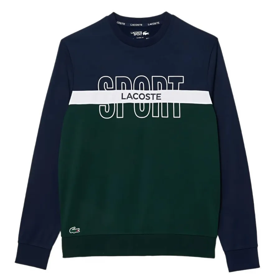 Áo Nỉ Sweater Nam Lacoste Ripstop Tennis Sweatshirt SH1083 10 Màu Xanh