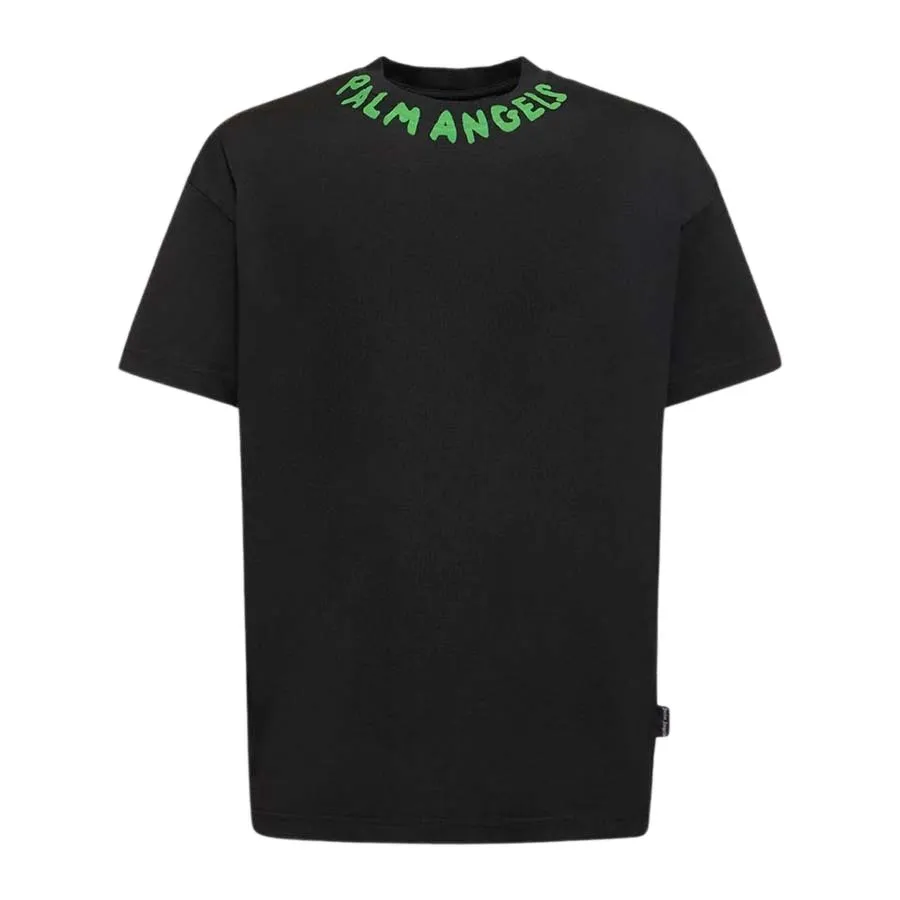 T-shirt Palm Angels Homme Noir – Coton Bio, Coupe Regular, Taille M