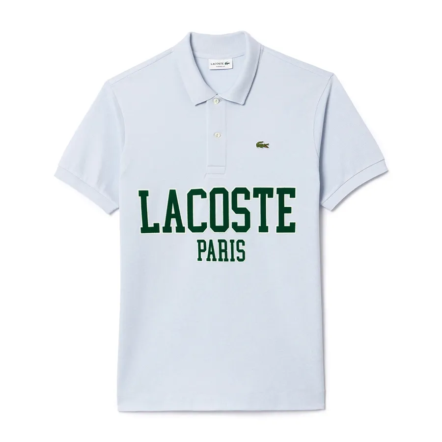 Áo Polo Nam Lacoste L.12.12 Petit Piqué Material Polo Shirt PH7419 J2G Màu Xanh Lam Sáng Size S