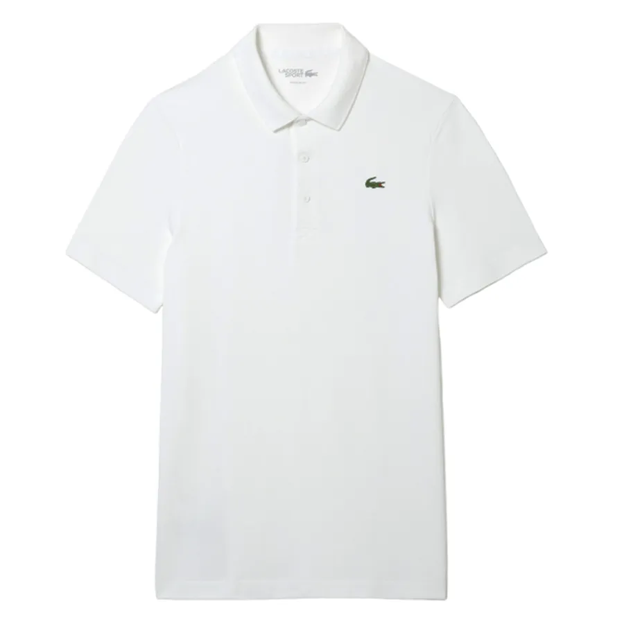 Áo Polo Nam Lacoste Sport Organic Cotton Piqué Golf DH9309 800 Màu Trắng Size M
