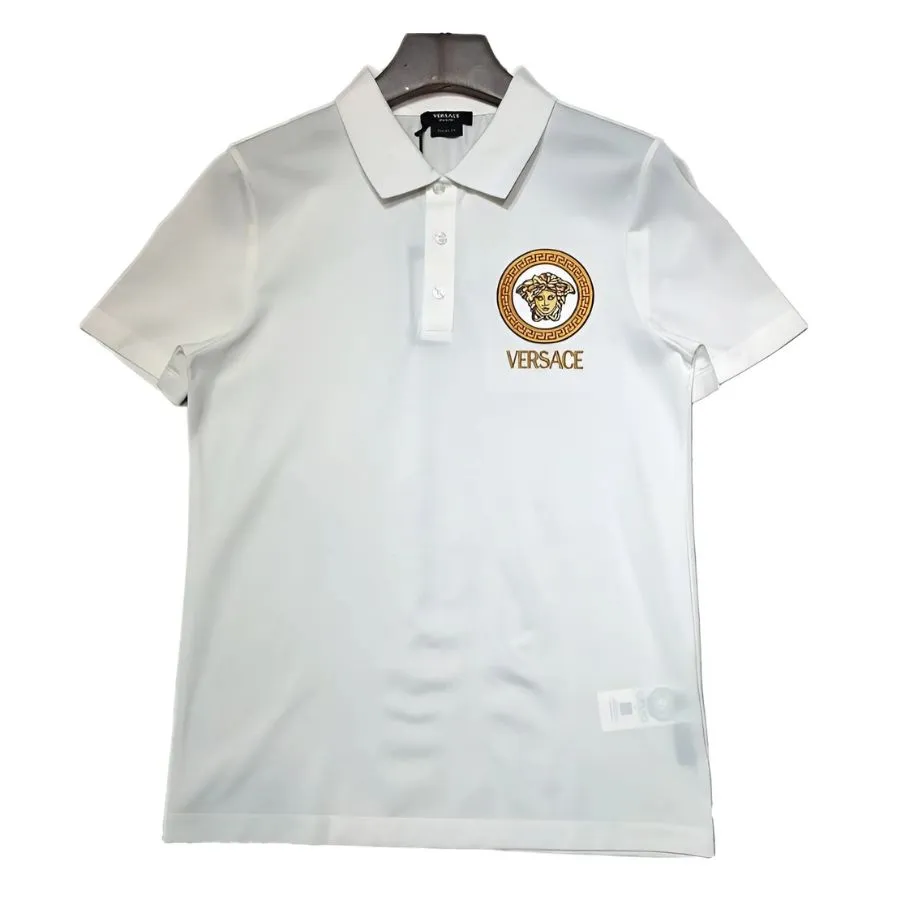A.VERSACE メデューサ刺繍 ポロシャツ M A.VERSACE メデューサ刺繍