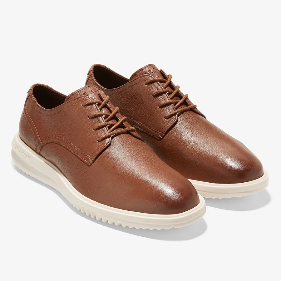 Giày Tây Nam Cole Haan Grand Plain Toe Oxford Màu Nâu Size 40