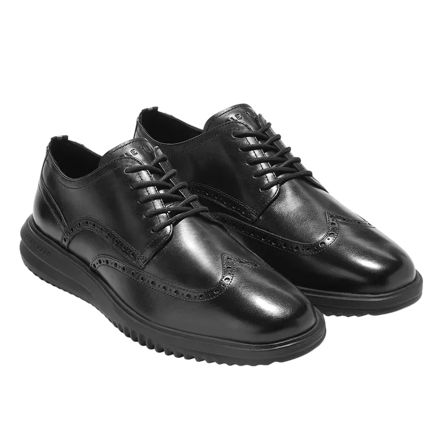 Giày Tây Nam Cole Haan Grand Plus Wingtip Oxford Màu Đen Size 41