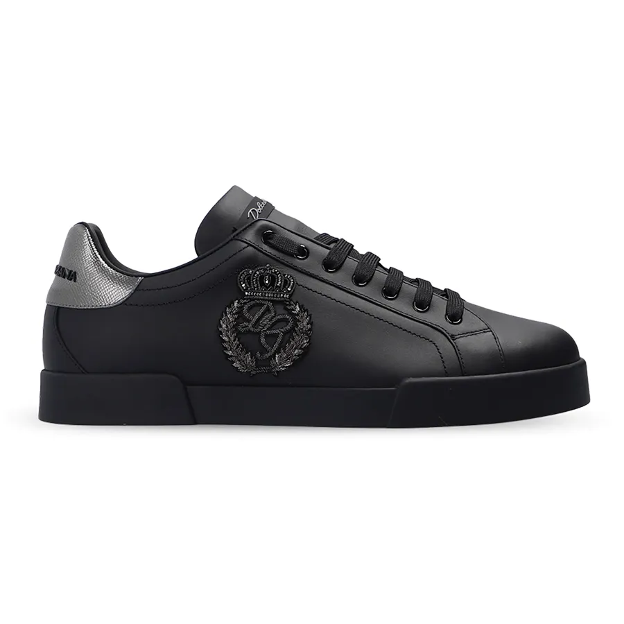 Giày Thể Thao Nam Dolce & Gabbana D&G Black Branded CS1761 AH164 8B979 Màu Đen Size 5