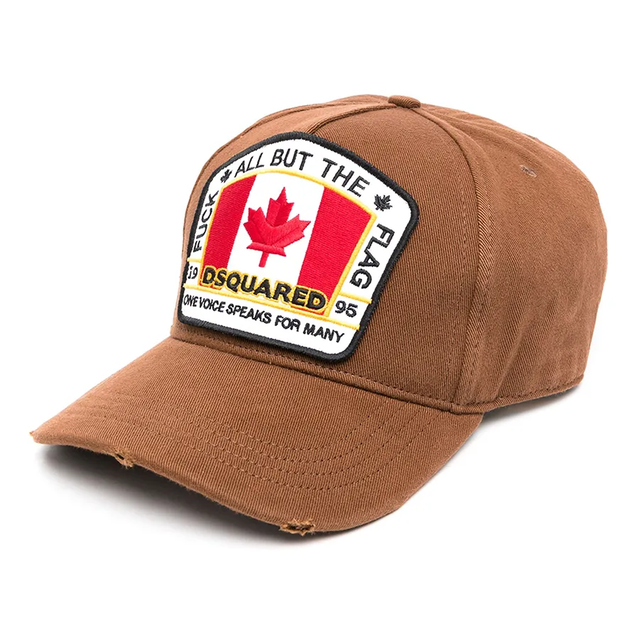 Mũ Dsquared2 D2 Patch Baseball Cap BCM401105C00001 Màu Nâu Navy N-TH