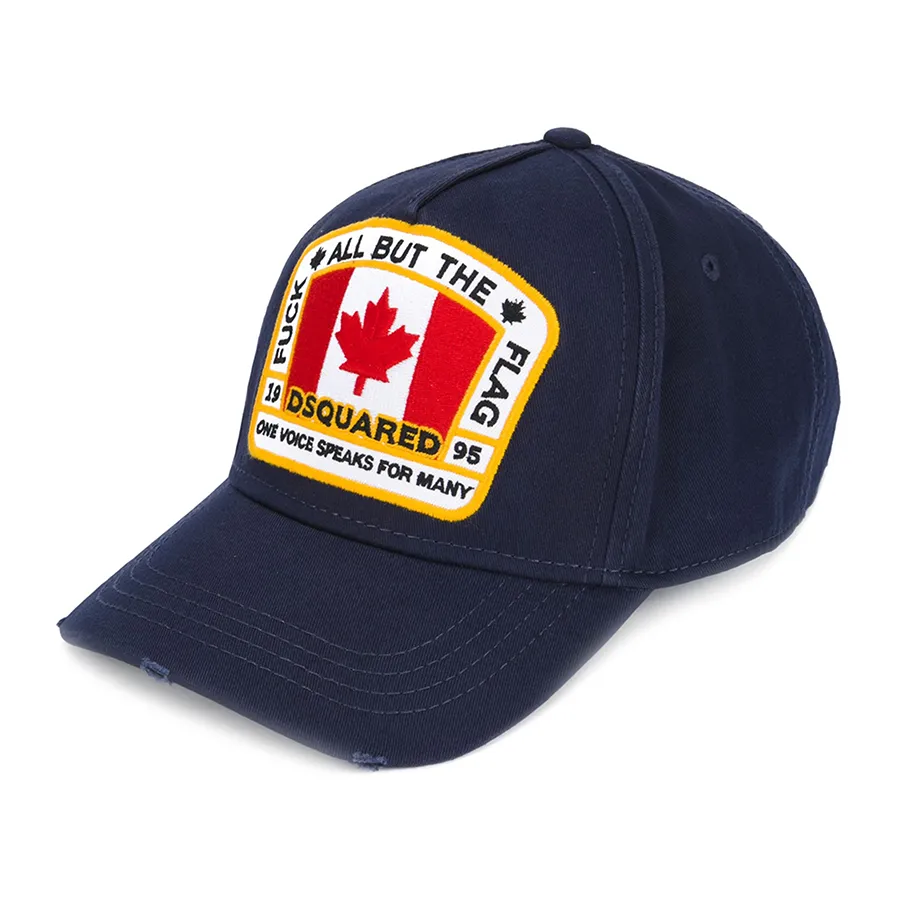 Mũ Dsquared2 D2 Patch Baseball Cap BCM401105C000013073 Màu Xanh Navy N-TH