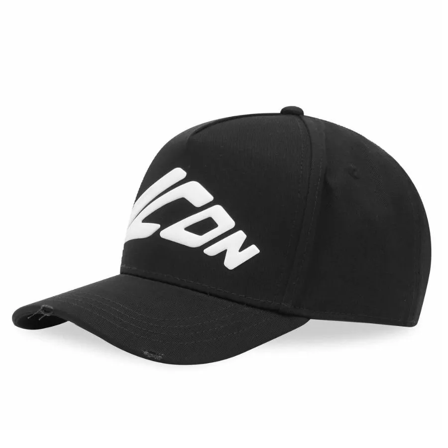 Mũ DSquared2 Icon Cotton Cap BCM084005C00001M063 Màu Trắng Đen N-TH