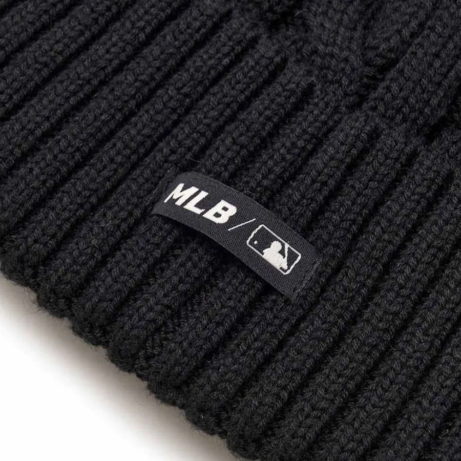 キャップ MLB Korea Varsity Culsive Mid Beanie NY Black 3ABNVM146-50BK BEANIES - MLB KOREA