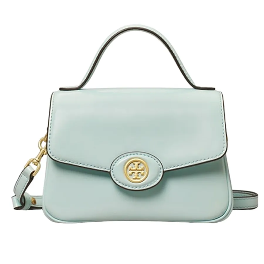 Túi Đeo Chéo Nữ Tory Burch Robinson Spazzolato Top Handle Shoulder Bag Màu Xanh Mint