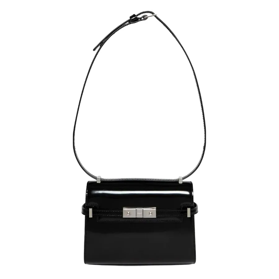 Túi Đeo Vai Nữ Yves Saint Laurent YSL Black Leather Manhattan Mini